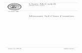 Missouri 3rd Class Counties · MISSOURI 3RD CLASS COUNTIES EXECUTIVE SUMMARY The following tables, charts, and conclusions are highlights of our review of financial information of