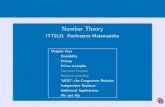 Number Theory - cs.ioc.ee · Number Theory ITT9131 Konkreetne Matemaatika Chapter Four Divisibility Primes Prime examples Factorial Factors Relative primaliyt `MOD': the Congruence