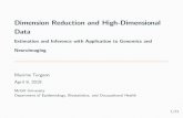 Dimension Reduction and High-Dimensional Data · Dimension Reduction and High-Dimensional Data Estimation and Inference with Application to Genomics and Neuroimaging Maxime Turgeon