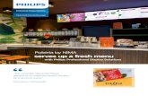 ff˚˛˝˙˛ˆˇ˘ - Philips · 2/18/2019  · Dynamic digital signage with social interaction Products Philips X-Line 55” and 49” displays (20 units) in menu board configuration