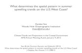 What determines the spatial pattern in summer upwelling ... · Hyodae Seo Woods Hole Oceanographic Institution (hseo@whoi.edu) Climate Trends and Projections in the Coastal Environment