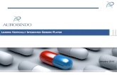 INTEGRATED GENERIC PLAYER - Aurobindo Pharma · Strong Pipeline of sterile products incl. ophthalmic, respiratory, oncolytic, hormones and penems Cumulative ANDA Filings and Approvals