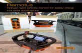 Remotus - KRAMP · Remotus Jupiter is our robust standardized remote-control product line developed for most of today’s industrial cranes and overhead cranes, used, for example,