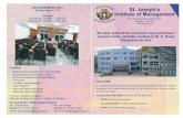 AIR-CONDITIONED HALL St. Joseph’s Charges …28/1, Primrose Road, Off MG Road Bangalore - 560 025 INSTITUTE O F M A N A G E M E N T S T. J O SEPH’ St. Joseph’s Institute of Management