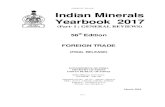 FOREIGN TRADE Indian Minerals Yearbook 2017ibm.nic.in/writereaddata/files/04252019125111Foreign Trade 2017.pdf · Granite (crude or roughly tonne 4508446 33917164 3398523 26999328