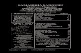 SAMARDHA SADGURU Spiritual Magazine Srikaligardens … English/10_October_2015.pdfOctober - 2015 SAMARDHA SADGURU 1 SAMARDHA SADGURU Spiritual Magazine Srikaligardens Ashram-522 508