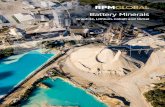 Battery Minerals - RPMGlobal · mining. We provide data with context, transforming mining operations. Our Enterprise approach, built on open industry standards, delivers the leading