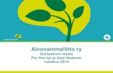 Aivovammaliitto ry · •Blogit •Instagram Lähteet: Sosiaalinen media –koulutus Oulussa 2.9.2015 sekä oma tiedonhankinta Laura Kourin aineistot: Blogit nouseva trendi Twitter