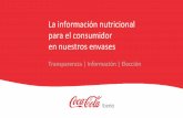 La información nutricional para el consumidor en nuestros envasespreguntasyrespuestas.cocacolaespana.es/19201201/pres... · 2017. 2. 8. · Hoy, de acuerdo con el nuevo Reglamento,