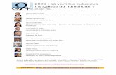 2020 : où vont les industries françaises du numérique · Ouverture et présentation du Livre Blanc 7 Nicolas MARTINEZ-DUBOST 7 Introduction 9 Guy HERVIER 9 1er débat : L’industrie