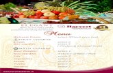 ELEGANT - Harvest Caterers Menu.pdf · ELEGANT Menu to suit every palate with variety of choices and professionally designed layouts. Rice/ Noodles - select 1 Non-veg dish - 1 choice