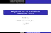 Margins and the Tao of Interaction - Boston Collegefm · Categorical by Categorical Interaction Categorical by Continuous Interaction Continuous by Continuous Interaction Bonus Interaction