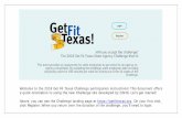 Welcome to the 2018 Get Fit Texas Challenge participation … · 2018. 3. 6. · Welcome to the 2018 Get Fit Texas Challenge participation instructions! This document offers a quick