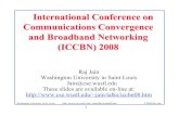 International Conference on Communications Convergence …jain/talks/ftp/iccbn08.pdfExhibit Chair: Ganga Prasad, CDAC Bangalore Publication and Web Chairs: ¾K. R. Venugopal, UVCE