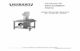REPLACEMENT CATALOG OF PARTS · Models 6614 & 6801 Meat Saws (ML-134096, ML-134094) CATALOG OF REPLACEMENT PARTS A product of HOBART 701 S. RIDGE AVENUE TROY, OHIO 45374-0001 FORM