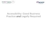 Accessibility: Good Business Practice and Legally Required · •Winn-Dixie Stores, 1:16-cv-23020-RNS (SDFl June 13, 2017): Individual using JAWs could not access Winn-Dixie’s online