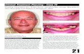 Clinical Treatment Planning • Case 73 · from wax–up for posterior teeth. 11. Remove mandibular exostoses. 12. Deliver posterior provisional restorations based on diagnostic wax-up.