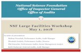 National Science Foundation Office of Inspector …...Internal Audits 4 Audit NSF internal controls and processes related to awardee oversight, financial management, information technology,