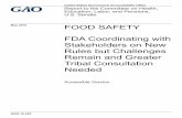 GAO-16-425 Accessible Version, FOOD SAFETY: FDA ...Figure 2: Farm-to-Fork Continuum 6 Figure 3: Implementation Timeline for FSMA-Mandated Rules on Produce, Human Food, and Animal Food
