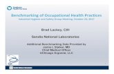 Benchmarking of Occupational PracticesBenchmarking of Occupational Health Practices Industrial Hygiene and Safety Group Meeting, October 24, 2017 1 Brad Lackey, CIH Sandia National