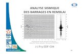 ANALYSE SISMIQUE DES BARRAGES EN REMBLAI...2016/04/05  · ANALYSE SISMIQUE DES BARRAGES EN REMBLAI J-J Fry EDF-CIH CFMS AFPS 05/04/16 P1 Running Fourier spectra measured at the dam