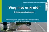 ‘Weg met onkruid!’ - PublicSpaceInfo.nl · 2014. 9. 4. · CROW - Weg met onkruid! Infrarelatiedagen 2013 . 3 CROW deelt kennis • Geeft publicaties uit en maakt online-tools