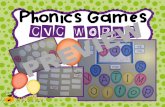 Phonics Games CVC Words · If you would like to play the matching cards game you will need to print each set of cards twice. 2. Print the balloons (pages 45-54) on heavy card stock