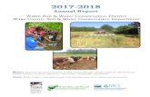 Wake Soil & Water C D Wake County Soil & Water ... SWCD 2018... · In November 2017, Wake Soil and Water Conservation District applied for a NEW national grant. Of the 3,000 Soil