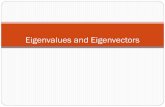 Eigenvalues and Eigenvectors - Course Websites · •Eigenvalues can have zero value •Eigenvalues can be negative •Eigenvalues can be real or complex numbers •A "×"real matrix