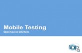 Mobile Testing - files.meetup.com Testing.pdf · Non+Issues+ UITes6ng+ Fragmentaon+ Tools+Quick+Review+ instrumentaon+ Calabash+ UiAutomator+ Appium+ UI!Tes,ng!–Commercial! Case+Studies+
