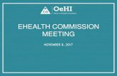 EHEALTH COMMISSION MEETING - Colorado...HIT Procurement Protocols Prioritizing and staging Initiatives Defining and scoping (e.g. Care Coordination) 10 NEXT STEPS AKO QUAMMIE, SIM
