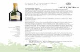 The Finest B · PDF file

COMTES DE CHAMPAGNE TAITTINGER BLANC OE s LAN cs CHAMPAGNE Grapes Chardonnay 100.0% Region Champagne ABV 12% Residual Sugar 0.00 g/l Size Magnum