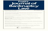 PRATT’S JOURNAL OF BANKRUPTCY LAW · the property has increased in value, rendering the original contract price inadequate. A bankruptcy court’s “principal responsibility .