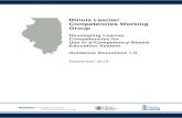 Illinois Learner Competencies Working Group · 2018. 10. 5. · Competency statement Competencies are summarized in a brief competency statement, or a written description of an enduring