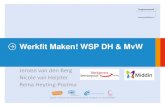 Werkfit Maken! WSP DH & MvW - samenvoordeklant.nl · Introductie. Werkgevers Service Punt Den Haag Introductie: 'Sta eens stil bij de betekenis werk' De gemeente Den Haag voelt zich