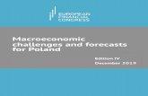 Macroeconomic challenges and forecasts for Poland · Macroeconomic challenges and forecasts for Poland according to the experts of the European Financial Congress Introduction This