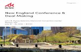 New England Conference & Deal Making€¦ · New Member & First-Timers' Meetup 9:15 – 9:45 am New ICSC member? New to this conference? Kick off your deal making and networking at