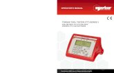 OPERATOR’S MANUAL TORQUE TOOL TESTER (TTT) SERIES 3 · 2 INTRODUCTION Torque Tool Tester (TTT) is a bench top measuring instrument which has three transducer inputs. It has 10 measurement