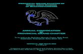 Provincial Grand Chapter ofProvincial Grand Chapter of ... PROVINCIAL GRAND CHAPTERPROVINCIAL GRAND