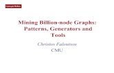 Mining Billion-node Graphs: Patterns, Generators …christos/TALKS/10-PSU/FOILS/faloutsosPSU...CMU SCS C. Faloutsos (CMU) 5 Graphs - why should we care? Internet Map [lumeta.com] Food