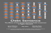 Debt Sentence - The Bloustein School · requirement for a middle-class family income” (Carnevale et al. 2010, p. 3-4). In addition, the Great Recession and its subsequent recovery