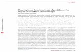 Fluorophore localization algorithms for super-resolution ...q-bio.org/w/images/1/1d/SR_review2.pdf · fluorophores. We offer practical advice for users and adopters of algorithms,