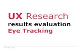 UX-Research 6b Results-Evaluation EyeTracking · 2019. 12. 9. · UX-Research Results Evaluation . Eyetracking. KP Ludwig John. UX . Research results evaluation Eye Tracking