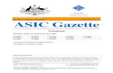 Commonwealth of Australia ASIC Gazette · aricent technologies mauritius ltd 155 715 889 ashburton global funds pcc 101 872 066 assured guaranty corp. 128 867 407 australia and new