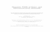 publications.rwth-aachen.depublications.rwth-aachen.de/record/228649/files/4796.pdf · Dynamic NMR of Nano- and Microstructured Materials Von der Fakult at fur Mathematik, Informatik