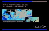 The New Choice in Communications · 2015. 3. 31. · Sprint Choices Sprint Business location T-1 access Internet Phone service Frame relay High-quality T1 Access Sprint will install