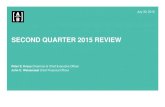 SECOND QUARTER 2015 ... Second Quarter 2015 Review | In US $ Billions Firmwide Overview: Second Quarter
