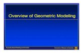 Overview of Geometric ModelingOverview of Geometric Modelingweb.missouri.edu/~duanye/course/cs8620-spring-2017/lecture-notes… · Basic ShapesBasic Shapes Physically-Based Modeling