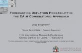 black Forecasting Deflation Probability in the EA:A ... · Second step AUROC: selected models Results from the second step of the variable selection procedure: MAE RMSE Naive comparison
