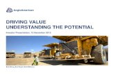 DRIVING VALUE UNDERSTANDING THE POTENTIAL/media/Files/A/... · 3 CAUTIONARY STATEMENT Disclaimer: This presentation has been prepared by Anglo American plc (“Anglo American”)